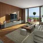 bodrum suite sea view private pool living room